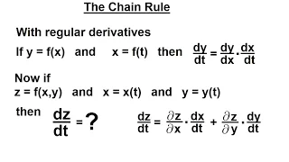 Calculus 3: Partial Derivative (24 of 50) The Chain Rule