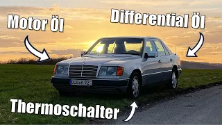 [7/8] Mercedes W124 -  Differentialöl, Thermoschalter Lüfter,  Motoröl, Scheibenwischer  Wechsel