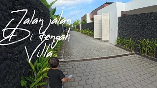 Jalan jalan disawah dan ditengah villa ubud @Reihan channel