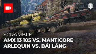 Scramble: АМХ 13 105 vs. Manticore + Steel Hunter Special