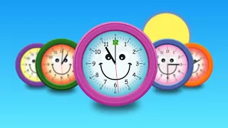 Развивающие мультфильмы для детей  Учимся понимать время по часам