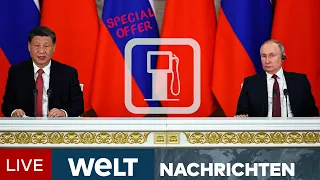 XI IN MOSKAU: Billig-Tankstelle Russland - Putin zunehmend abhängig von China | WELT Newsstream