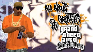 All about real graffiti in GTA SAN ANDREAS. What drawings are there in game and who made them?