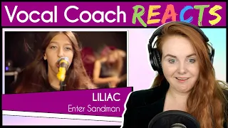 Vocal Coach reacts to Liliac - Enter Sandman (Metallica Cover)