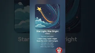 Star Light, Star Bright - version 2 - #kidsvideos #nurseryrhymes  #shorts #short  #shortsfeed