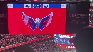 Washington Capitals Goal Horn Live In Arena (Evgeni Kuznetzov Goal vs Sharks 2/12/23)