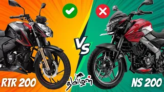 bajaj pulsar ns 200 விட tvs apache rtr 200 4v சிறந்ததா ?