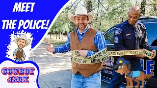 Cowboy Jack Meets the Police | Cowboy Jack | Educational Videos for Kids