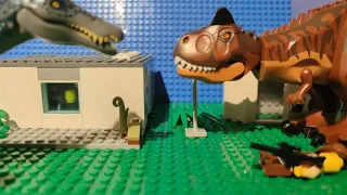 Lego Jurassic World:  carnotaurus vs baryonyx