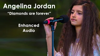 ANGELINA JORDAN (11) "Diamonds are forever" ENHANCED AUDIO 🎶😍