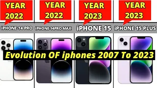 The Evolution of iphone 2007 To 2024  Iphone Evolution iphone 3G To iphone 15pro max