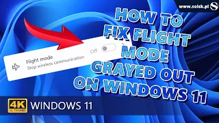 How to Fix Flight Mode Grayed Out on Windows 11