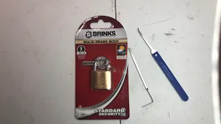 Lock picked Brinks solid brass body 161-30001