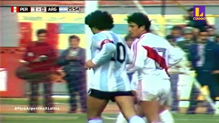 PERU 1 ARGENTINA 0 1985 (Maradona vs Reyna) [Martinez Morosini - El Veco]