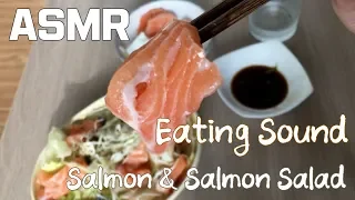 [ASMR/ No talking] 연어 & 연어 샐러드/Salmon & Salmon Salad/이팅사운드/eating sound