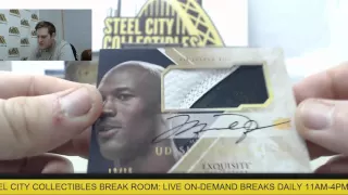 MICHAEL JORDAN HIT! 2013-14 Upper Deck Exquisite Basketball Live Case Break