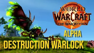THE WAR WITHIN ALPHA FIRST LOOK! DESTRUCTION WARLOCK | COVERING HERO TALENTS - HELLCALLER,DIABOLIST