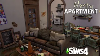 ☠️ NASTY APARTMENT 🤢 // Sims 4 Speed Build // NoCC