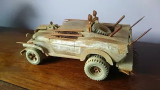 Post Apocalyptic model car Mad Max Gaslands Wasteland style vehicle