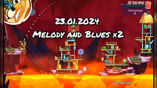 angry birds 2 clan battle 23.01.2024 (Melody and Blues ×2)