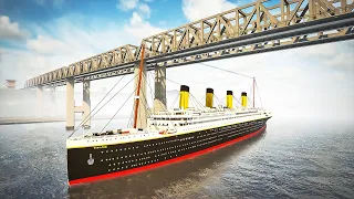 Titanic vs Low Bridge Crashes | Teardown