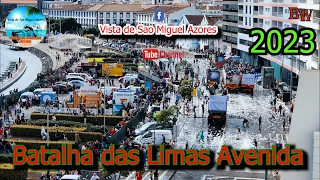 "Batalha das Limas" em Ponta Delgada 2023 Sao Miguel Azores 4k