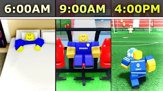 Day in the Life of a Touch Football Player (Roblox)