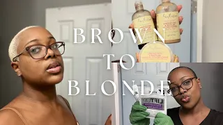 How to bleach hair from brown to blonde *At Home, No Toner*