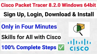 Cisco Packet Tracer 8.2.0 Windows 64bit | Cisco Packet Tracer Download and Install | Skills for All