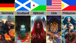 Most Dangerous Monsters From Different Countries 2024