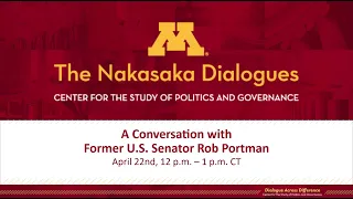 The Nakasaka Dialogues Presents: A Conversation with Rob Portman