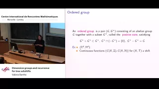 Valérie Berthé: Dimension groups and recurrence for tree subshifts