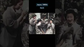 Restored Footage From Japan In The 1890s ❤️ #oldfootage #colorized #japan