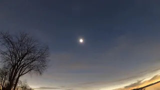 2024 Vermont Solar Eclipse | Timelapse Over Lake Champlain