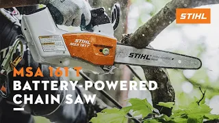 STIHL MSA 161 T Battery-Powered Top Handle Chain Saw | Features and Benefits