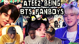 WE THOUGHT WE WERE THE ONLY FANBOYS! REACTION TO ATEEZ BEING BTS FANBOYS (2020)