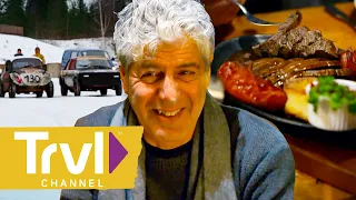 Reindeer All-Ways & Mirror Ice Racing | Anthony Bourdain: No Reservations | Travel Channel