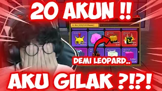 AKU GACHA 20 AKUN LAGI DEMI LEOPARD..