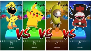 Smiling Critters 🆚 Pikachu 🆚 Banana Cat 🆚 Thomas Train.🎶 Who will win?