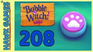 Bubble Witch 2 Saga Level 207 (Animals mode) - 3 Stars Walkthrough, No Boosters
