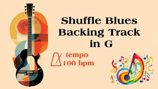 Shuffle Blues Backing Track in G