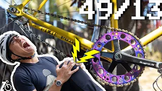 Are Big Fixed Gear Ratios Actually Faster?