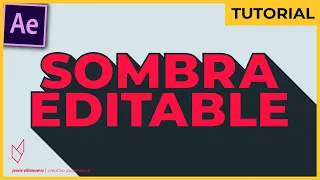 ¡SOMBRA FLAT EDITABLE + 🎁 REGALO! || Tutorial - After Effects