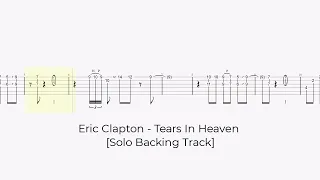 Eric Clapton - Tears In Heaven [Solo Backing Track with tabs]