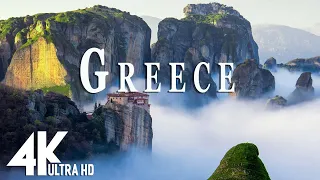 FLYING OVER GREECE ( 4K UHD ) - Relaxing Music Along With Beautiful Nature Videos 4K Video Ultra HD