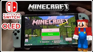 Minecraft en Nintendo Switch Oled Gameplay #1 [Primera vez jugando Minecraft] Día se sobrevivir