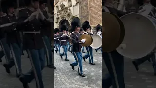 Den kongelige livgarde. Royal lige  guards. Denmark. Copenhagen