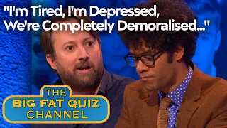 Richard Ayoade Gets Upset Over Jimmy Carr's X On His Incorrect Answer | Big Fat Quiz