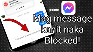 Paano Mag Message Sa Messenger Kahit Naka Blocked | Messenger Block To Unblock