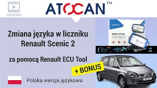 Jak zmienić język w liczniku Renault Scenic 2
